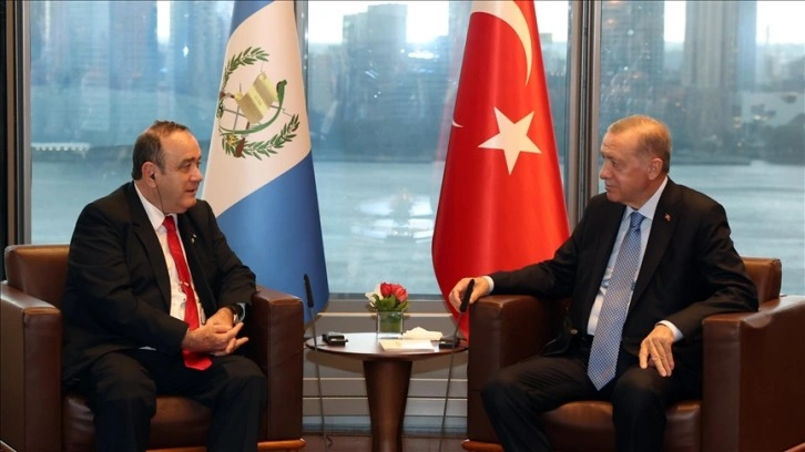 Cumhurbaşkanı Erdoğan, Guatemala Cumhurbaşkanı Falla ile görüştü