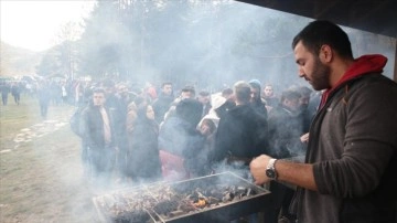 Abant'ta planlı hamsi festivalinde 2 titrem balık tüketildi
