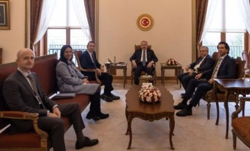 Ali Koç ve Fenerbahçeli yöneticilerden, TBMM Başkanı Şentop'a ziyaret