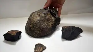 Aydın'da kır gezisi yapan iki arkadaşın bulduğu taşın meteor olduğu saptandı