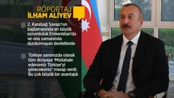 Azerbaycan Cumhurbaşkanı Aliyev 2. Karabağ Savaşı'nın 1. senesinde AA'ya konuştu