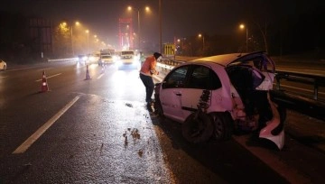 Beykoz’da müteselsil gidiş geliş kazasında 6 insan yaralandı