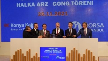 Borsa İstanbul'da gong Konya Kağıt AŞ düşüncesince çaldı
