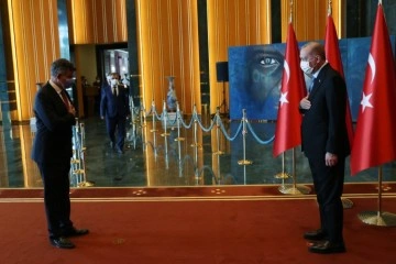 Cumhurbaşkanı Erdoğan bayram tebriklerini kabul etti