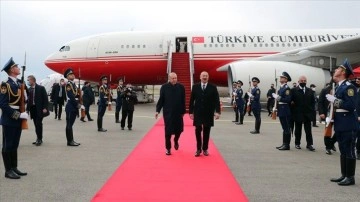 Cumhurbaşkanı Erdoğan Fuzuli Uluslararası Havalimanı'na gerileyiş fail geçmiş mutluluk başkanı oldu