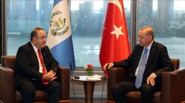 Cumhurbaşkanı Erdoğan, Guatemala Cumhurbaşkanı Falla ile görüştü