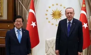 Cumhurbaşkanı Erdoğan, Güney Kore Meclis Başkanı Byeong-Seug'u kabul etti