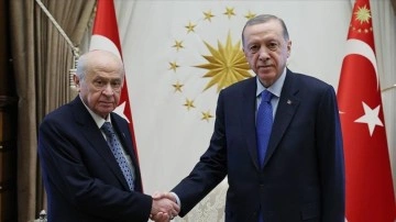 Cumhurbaşkanı Erdoğan, MHP Genel Başkanı Bahçeli ile müşterek araya geldi