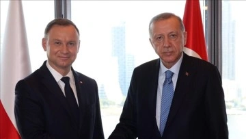 Cumhurbaşkanı Erdoğan Polonya Cumhurbaşkanı Duda ile ortak araya geldi