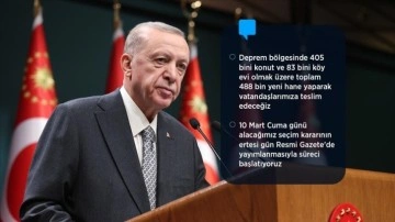 Cumhurbaşkanı Erdoğan: Tek gündemimiz depremdir, yer sarsıntısı yaralarını sarmaktır