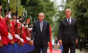Cumhurbaşkanı Erdoğan’a resmi karşılama töreni