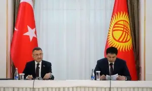 Cumhurbaşkanı Yardımcısı Oktay, Türk ve Kırgız iş insanlarıyla bir araya geldi