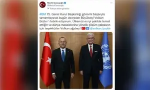 Dışişleri Bakanlığı: Bozkır, BM tarihinde bu görevi yürüten ilk Türk vatandaşı olmuştur