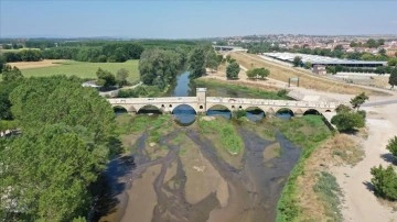 Edirne'de sıcak iklim dolayısıyla debisi sakıt Tunca ve Meriç nehirleri koyu ölçüde akıyor