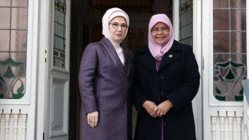 Emine Erdoğan, BM Habitat İcra Direktörü Sharif ile ortak araya geldi