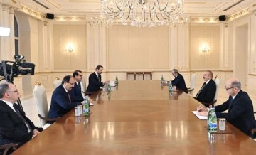 Enerji ve Tabii Kaynaklar Bakanı Dönmez, Aliyev’le görüştü