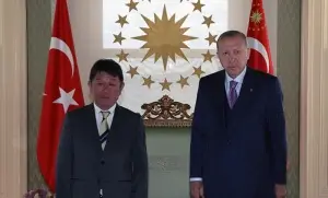 Erdoğan, Japonya Dışişleri Bakanı Motegi'yi kabul etti