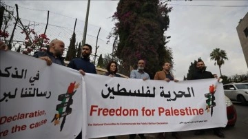 Filistinlilerden Balfour Deklarasyonu’nun yıldönümünde İngiltere’ye bozukluk çağrısı
