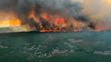Fransa'nın Bouches-du-Rhone vilayetindeki yangında 125 hektardan çok yeşil meydan yandı