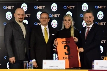 Galatasaray Kadın Voleybol Takımı forma sırt numara altı sponsoru QNET oldu