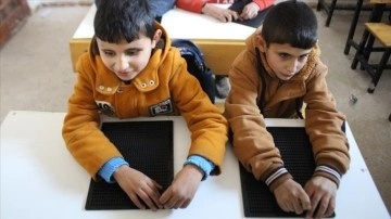 İdlib’de oluşturulan okul görme engellilerin ümidi oldu