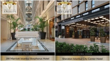 JW Marriott İstanbul Bosphorus ile Sheraton İstanbul City Center'a arsıulusal ödüller