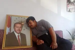 Kahramanmaraşlı gencin Cumhurbaşkanı Erdoğan sevgisi