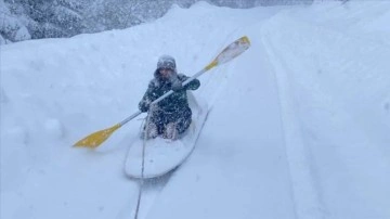 Kano ile karda 'ekstrem' ski tadı yaptı