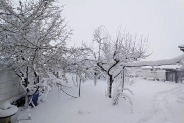 Kar Edirne'den giriş yaptı, köyler yakın zamanda beyaza büründü