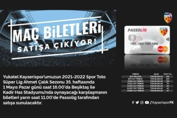 Kayserispor - Beşiktaş maçı bilet tutarları belli oldu