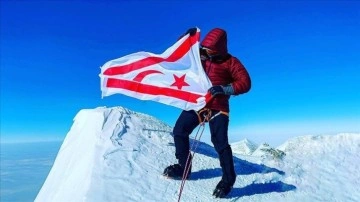 KKTC'li dağcı Uzun: Antarktika'da KKTC bayrağını dalgalandırmam ambargolara müşterek cevaptı