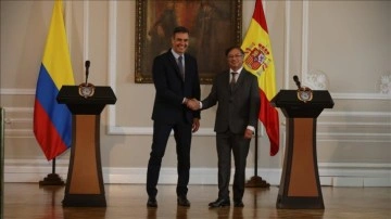 Kolombiya Cumhurbaşkanı Petro, İspanya Başbakanı Sanchez ile birlikte araya geldi