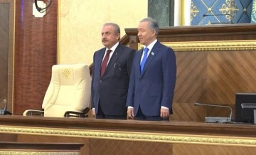 TBMM Başkanı Şentop, Kazakistan Meclisi'ni gezdi