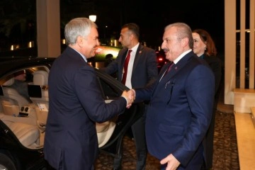 TBMM Başkanı Şentop, Rusya Devlet Duması Başkanı Volodin ile bir araya geldi