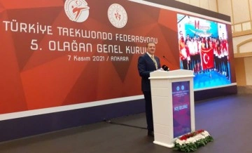 Tekvando Federasyonu Başkanı Metin Şahin güven tazeledi 