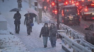 Tokyo'da koyu kar yağışı sonrası 200'den çok ad hastaneye kaldırıldı