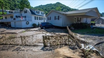 Virginia'da sel felaketinin defa açmış olduğu hasar görüntülendi