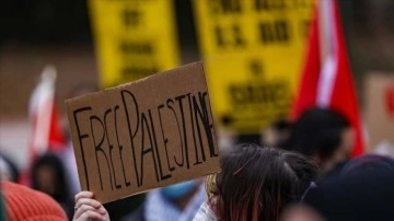 Washington'da Filistinlilerin İsrail karşıtı protestosunda 7 isim gözaltına alındı