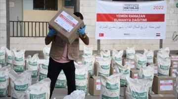 Yeryüzü Doktorları'ndan Yemen'deki gerekseme sahiplerine ramazan yardımı