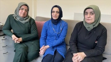 Yozgatlı hemşireler deprem alanında esenlik hizmetlerinde fariza aldı